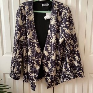 NWT Suede Paint Splatter Blazer